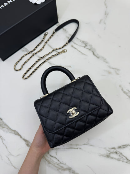 CHANEL Mini Coco Handle 黑色