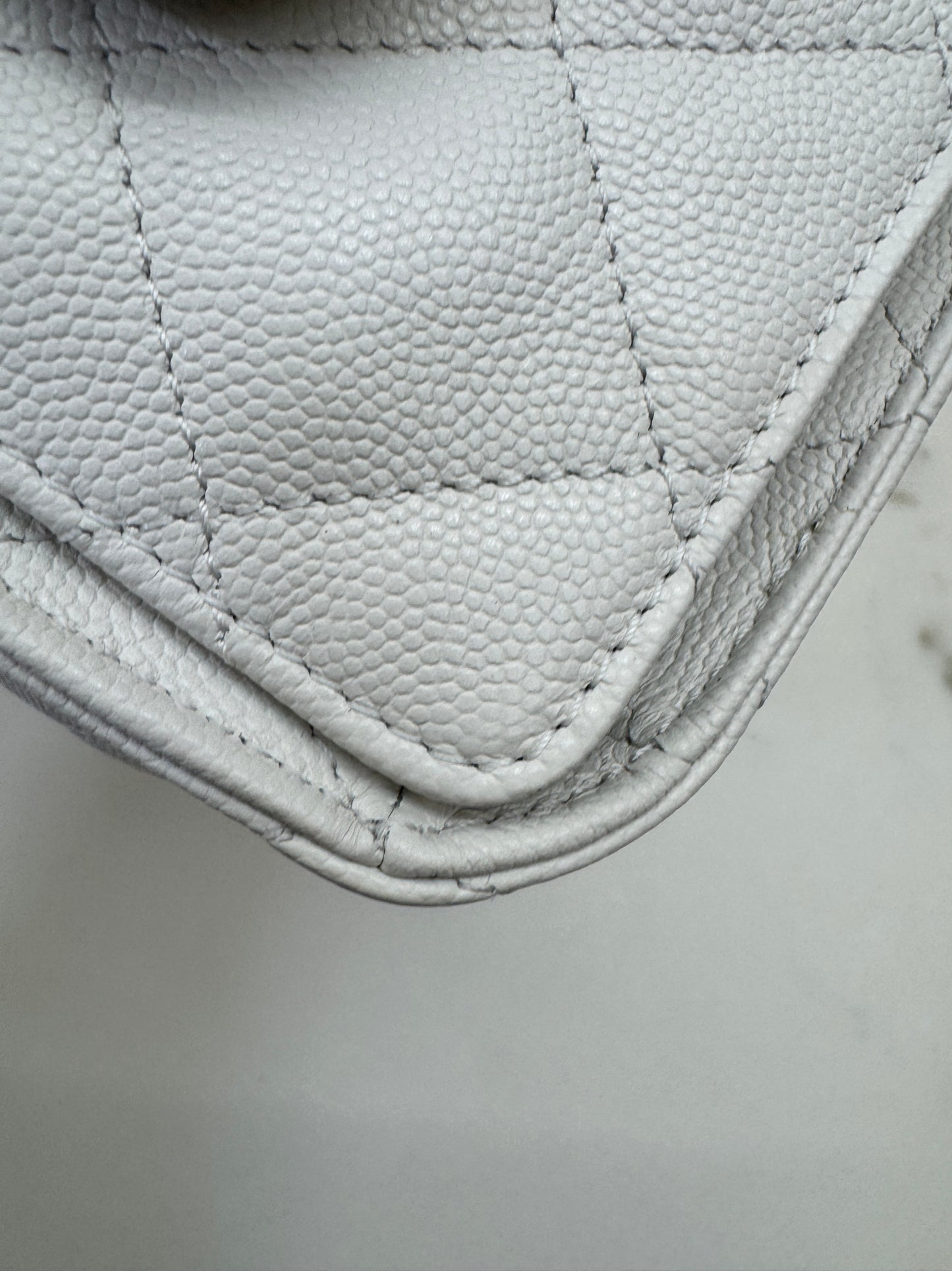CHANEL Mini 25 Bag 白色荔枝皮