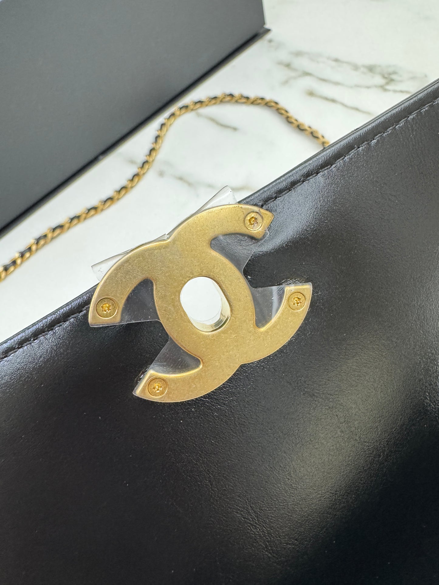 CHANEL 24C雙金珠中號22cm