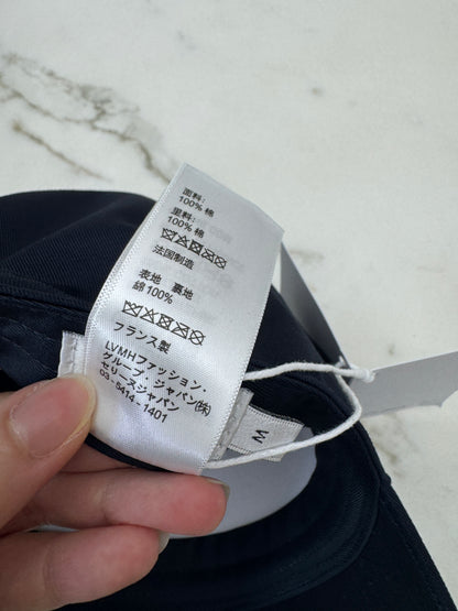 CELINE 黃色C字鴨舌帽 藏藍色