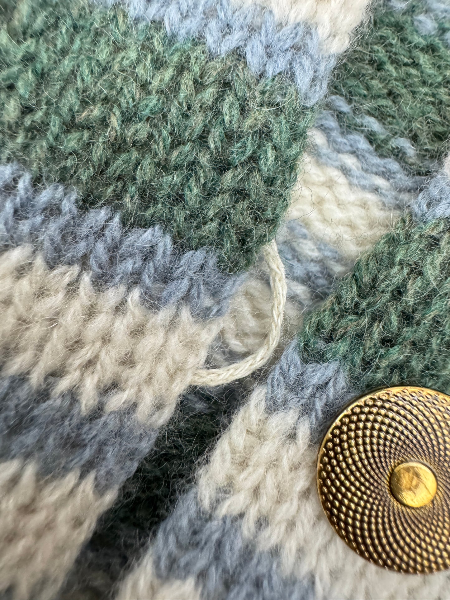 LORO PIANA Baby Cashmere Fobello Stripes Cardigan Green