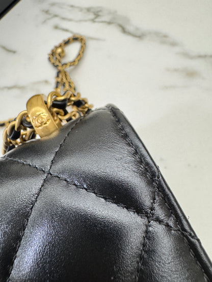 CHANEL 24C雙金珠中號22cm