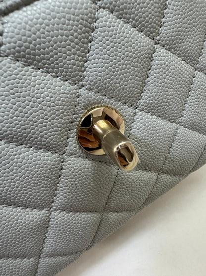 CHANEL 超Mini Coco Handle 24K 灰藍色