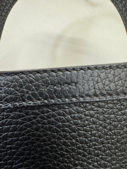 HERMES Halzan 25 黑金 Noir TC GHW