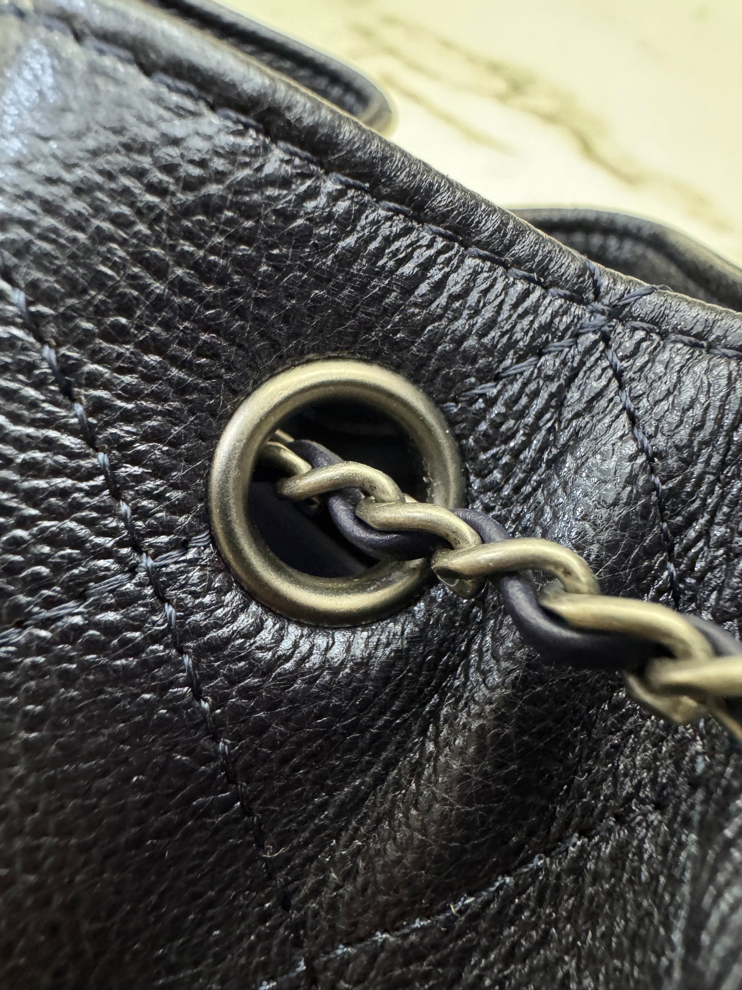 CHANEL Mini 25Bag 珠光深藍
