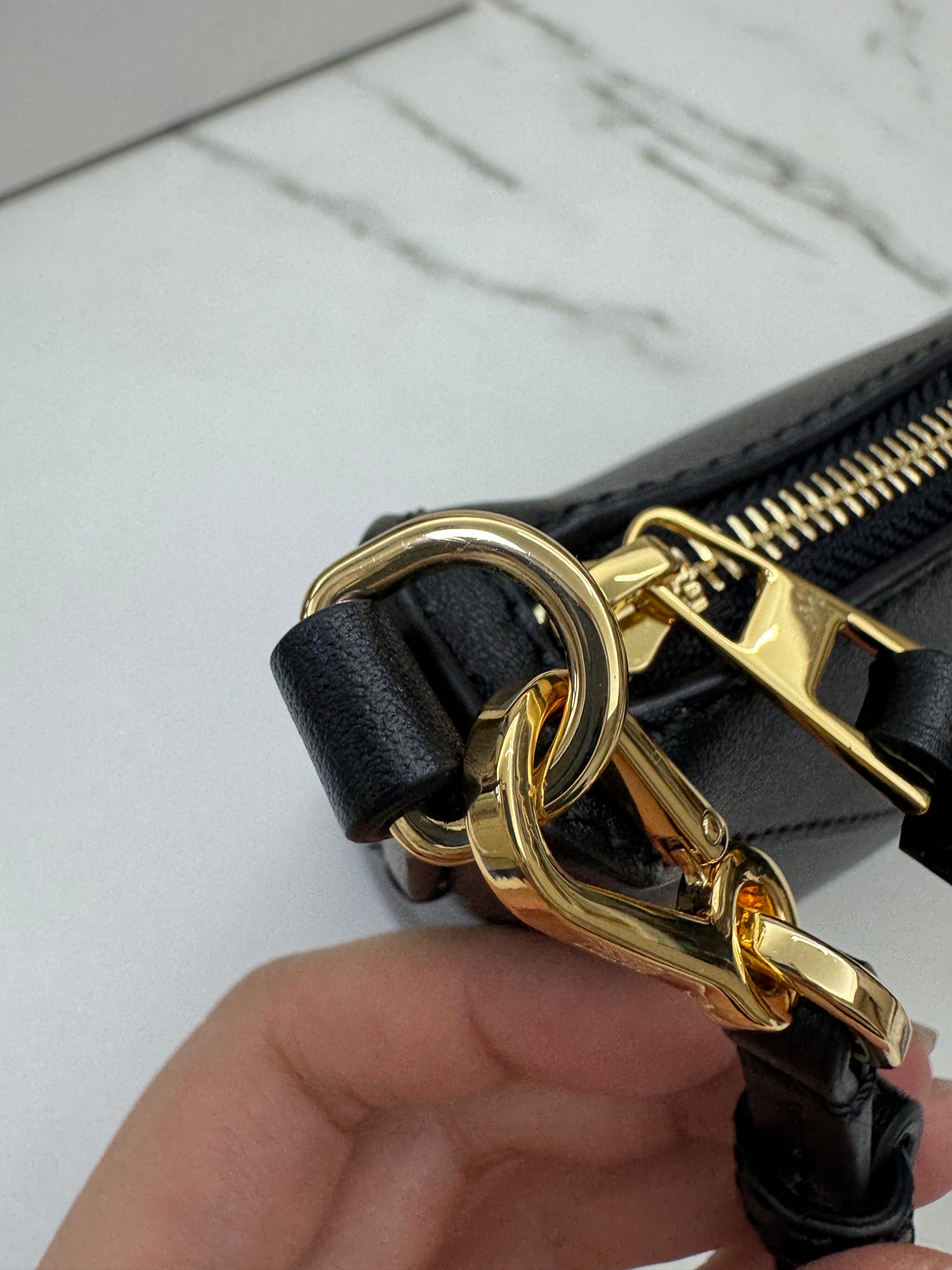LOEWE Puzzle Fold Pouch Black