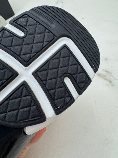CHANEL 銀白色粗花呢Tweed Sneakers