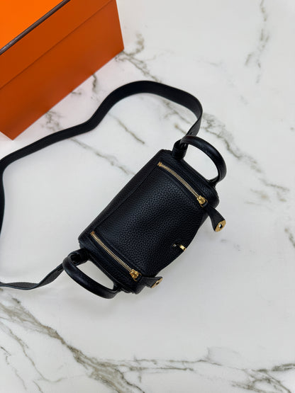 HERMES Mini Lindy II 黑金 Nior TC GHW