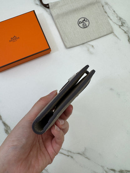 HERMES Bearn Wallet 瀝青灰銀扣 Epsom M8 Gris Asphalt PHW