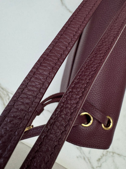 CHANEL 26S Maxi Flap Bag Small 酒紅色金扣 Burgundy GHW