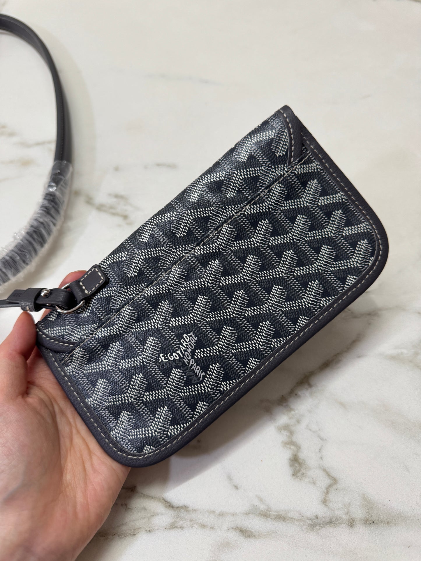 GOYARD Hobo 灰色 粉紅色小愛心版