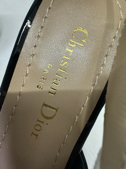 DIOR Slingback 黑色漆皮 5.5cm