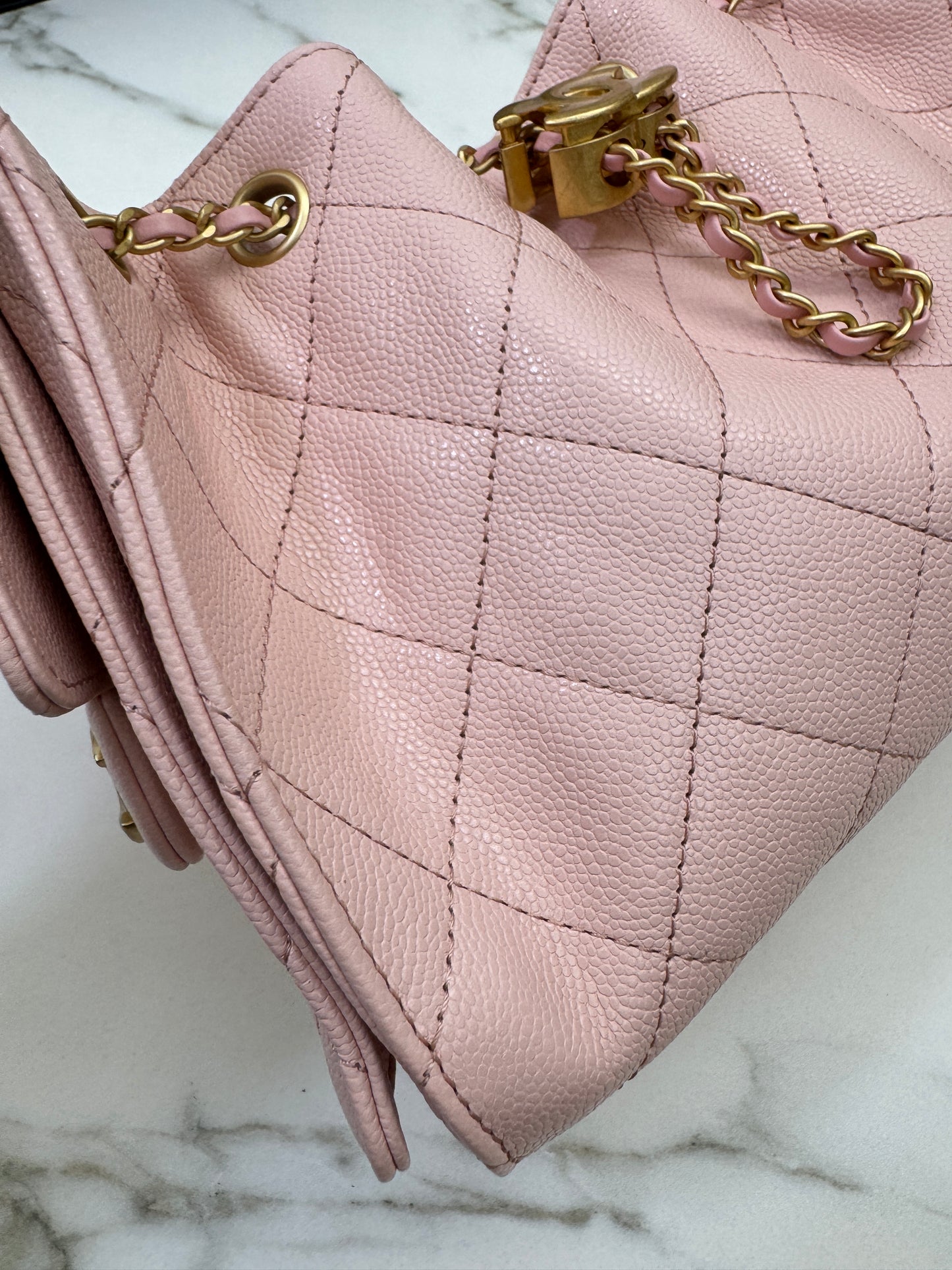 CHANEL Mini 25Bag 26P櫻花粉