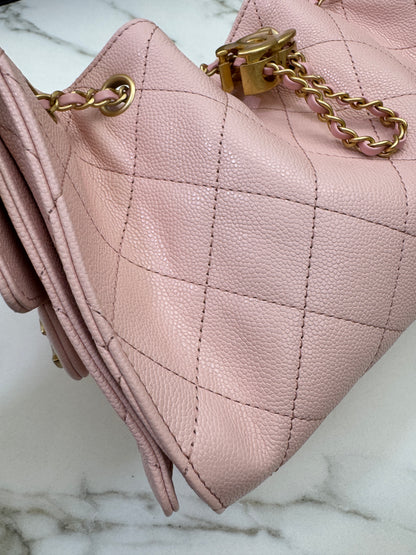 CHANEL Mini 25Bag 26P櫻花粉