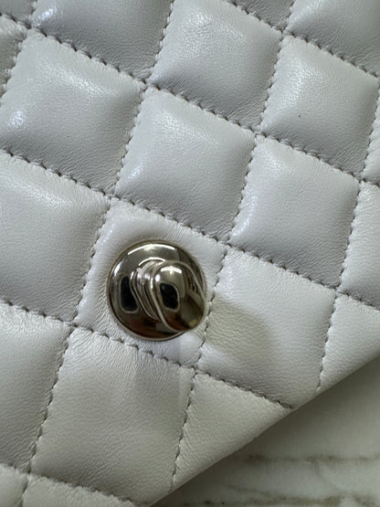 CHANEL 23A水鑽手柄 Mini CF Handle 白色