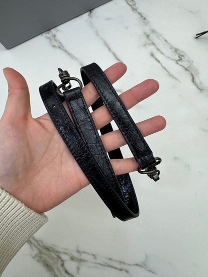 BALENCIAGA Le City Hobo 黑色油蠟皮