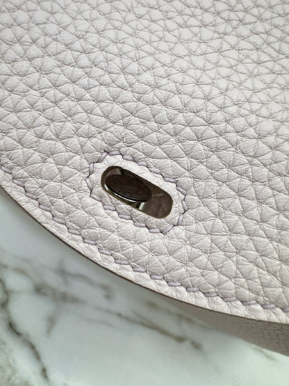 HERMES Mini Lindy 夢幻紫銀扣