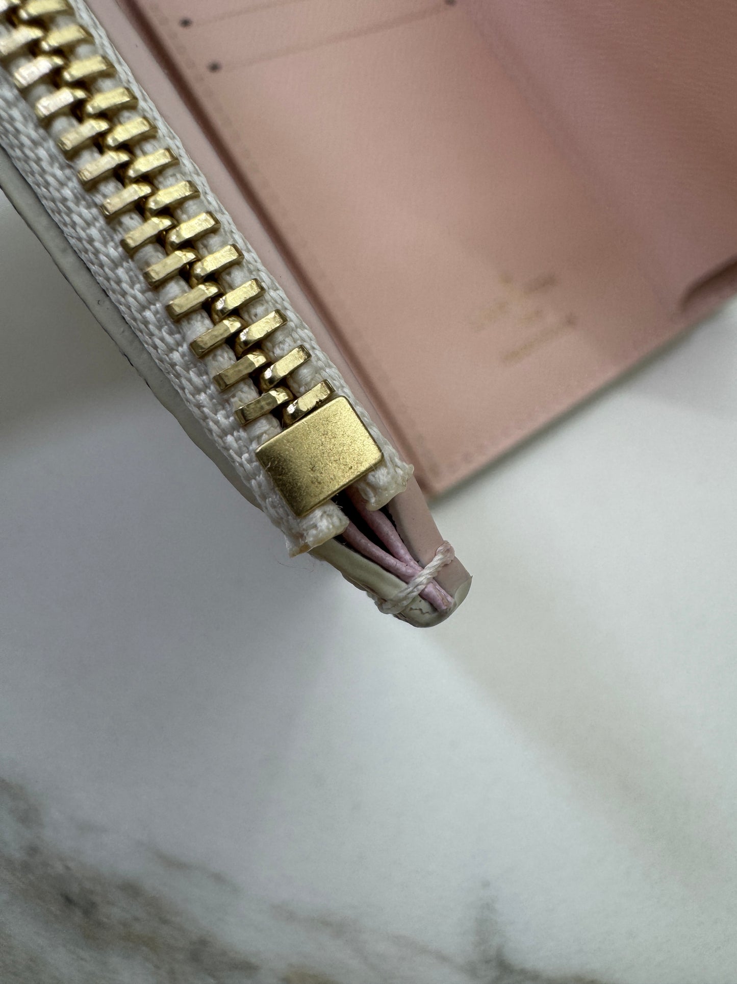 LV N64022 白棋盤三摺錢包 Victorine Wallet Damier Azur Canvas