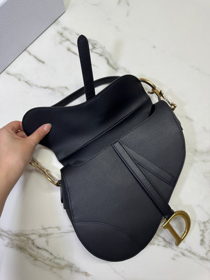 DIOR Saddle Medium Black