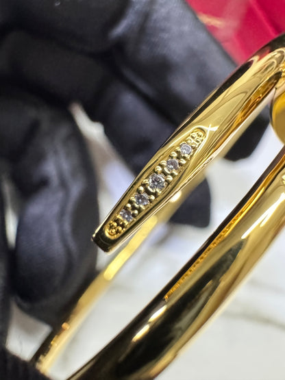 CARTIER Juste un Clou 釘子手鐲 金色粗版