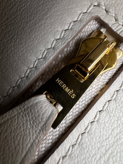 HERMES Mini 2424 冰川白金扣 Evercolor