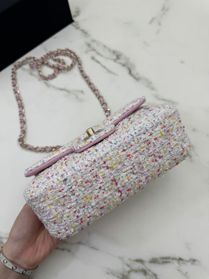 CHANEL 25P Mini CF20 毛呢 Tweed