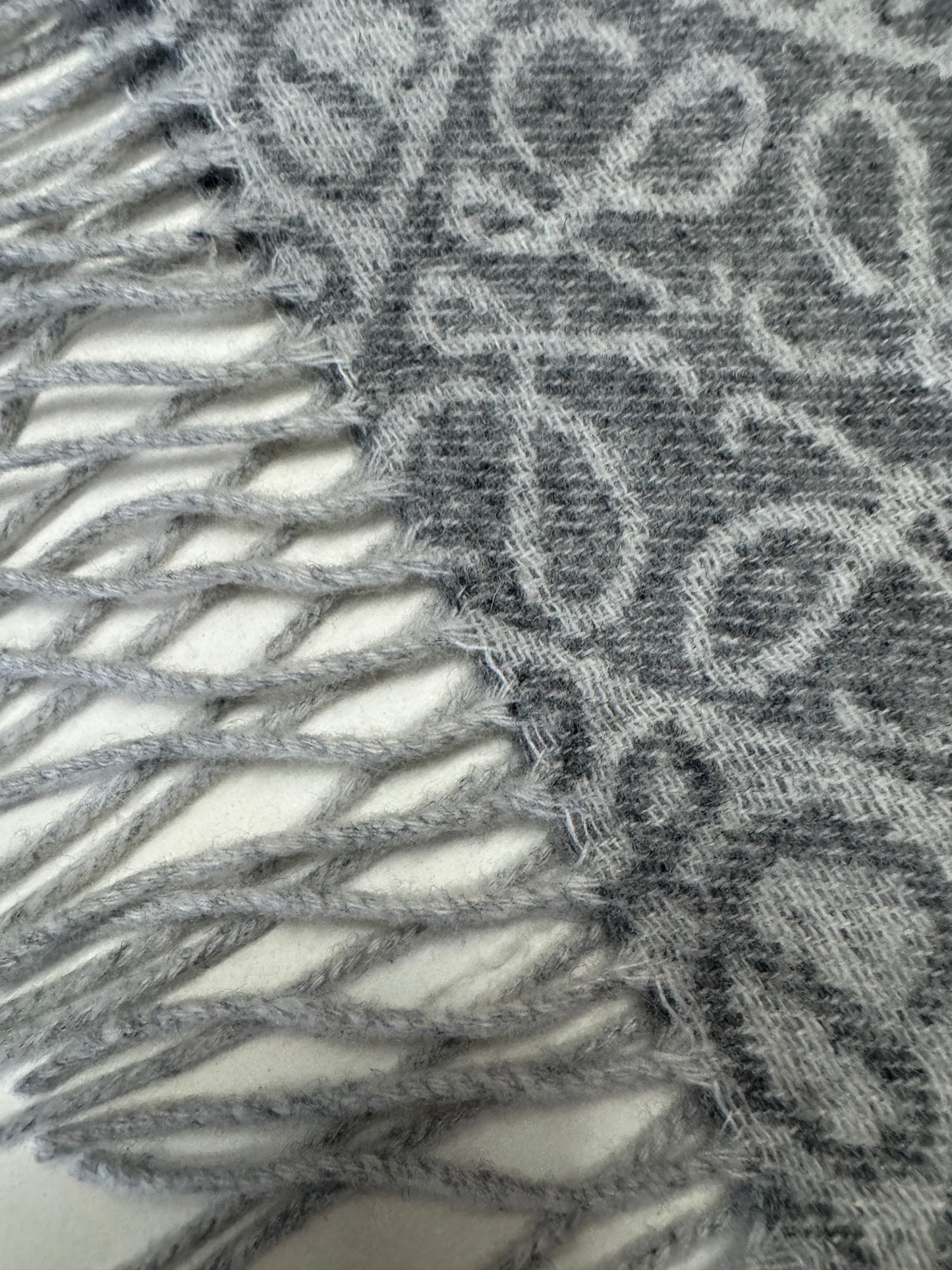 LOEWE Scarf 淺灰 3D Logo 180cm