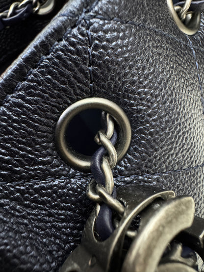 CHANEL Mini 25Bag 珠光深藍