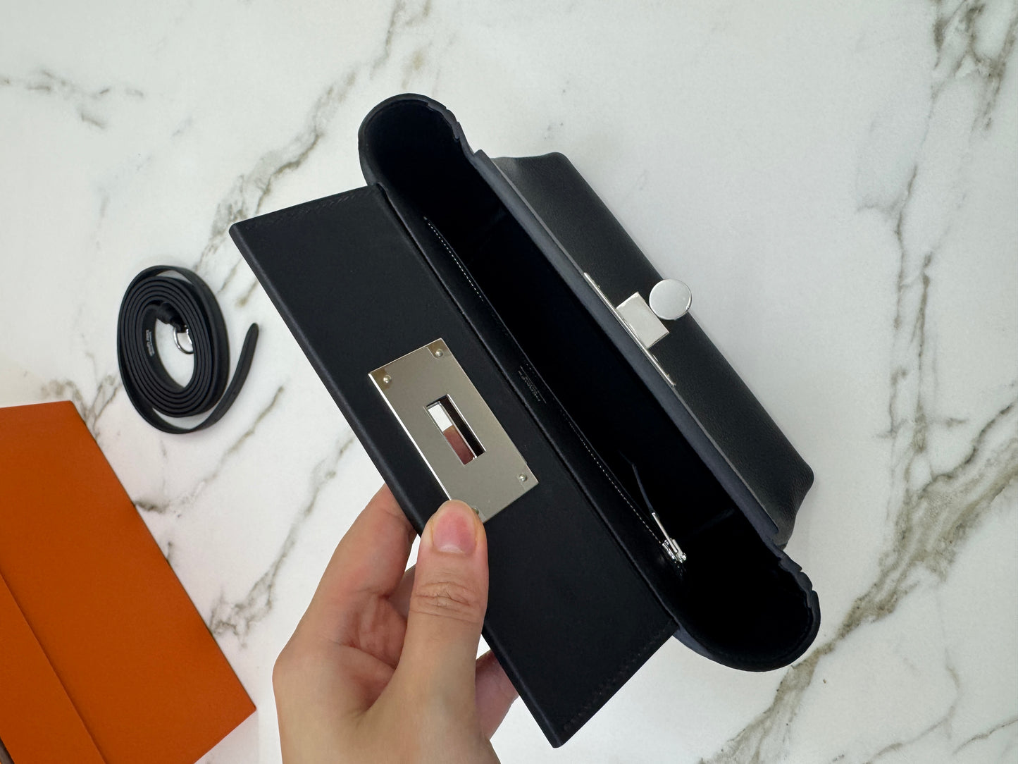HERMES Mini 2424 黑銀