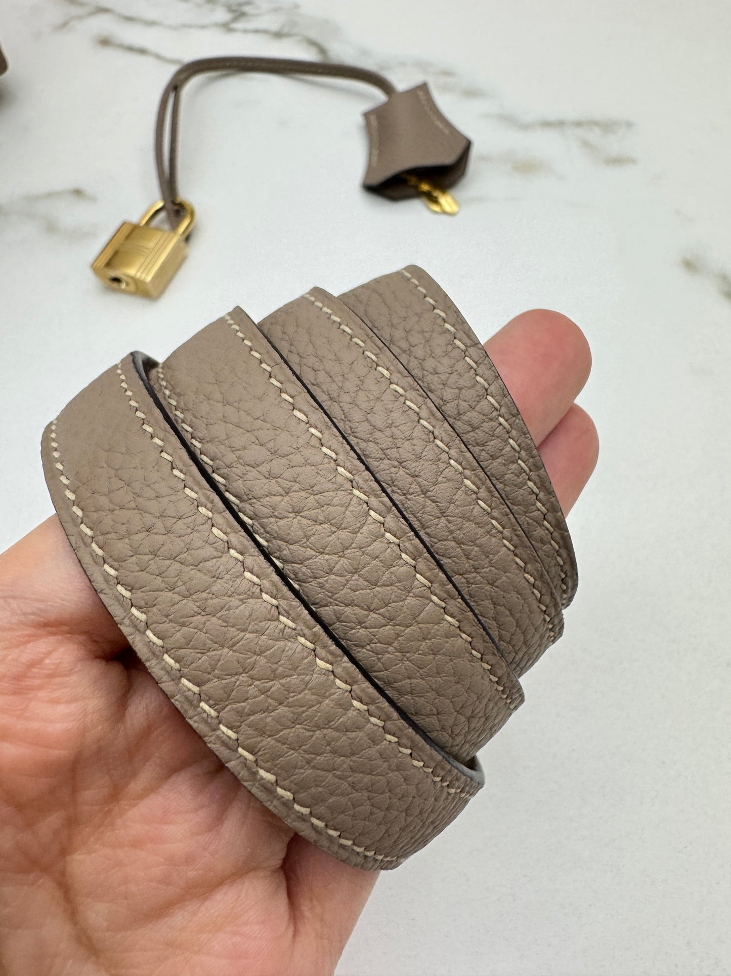 HERMES Kelly 25 斑鳩灰金扣 內縫 Togo 81 Gris Tourterelle GHW