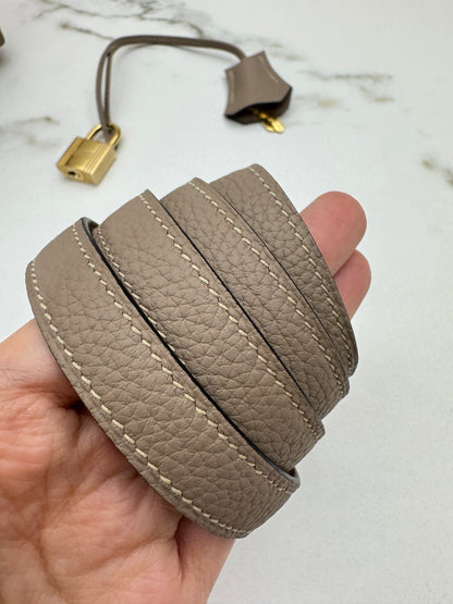 HERMES Kelly 25 斑鳩灰金扣 內縫 Togo 81 Gris Tourterelle GHW