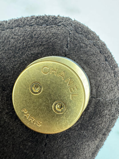 CHANEL 25Bag 麂皮深棕色 Small