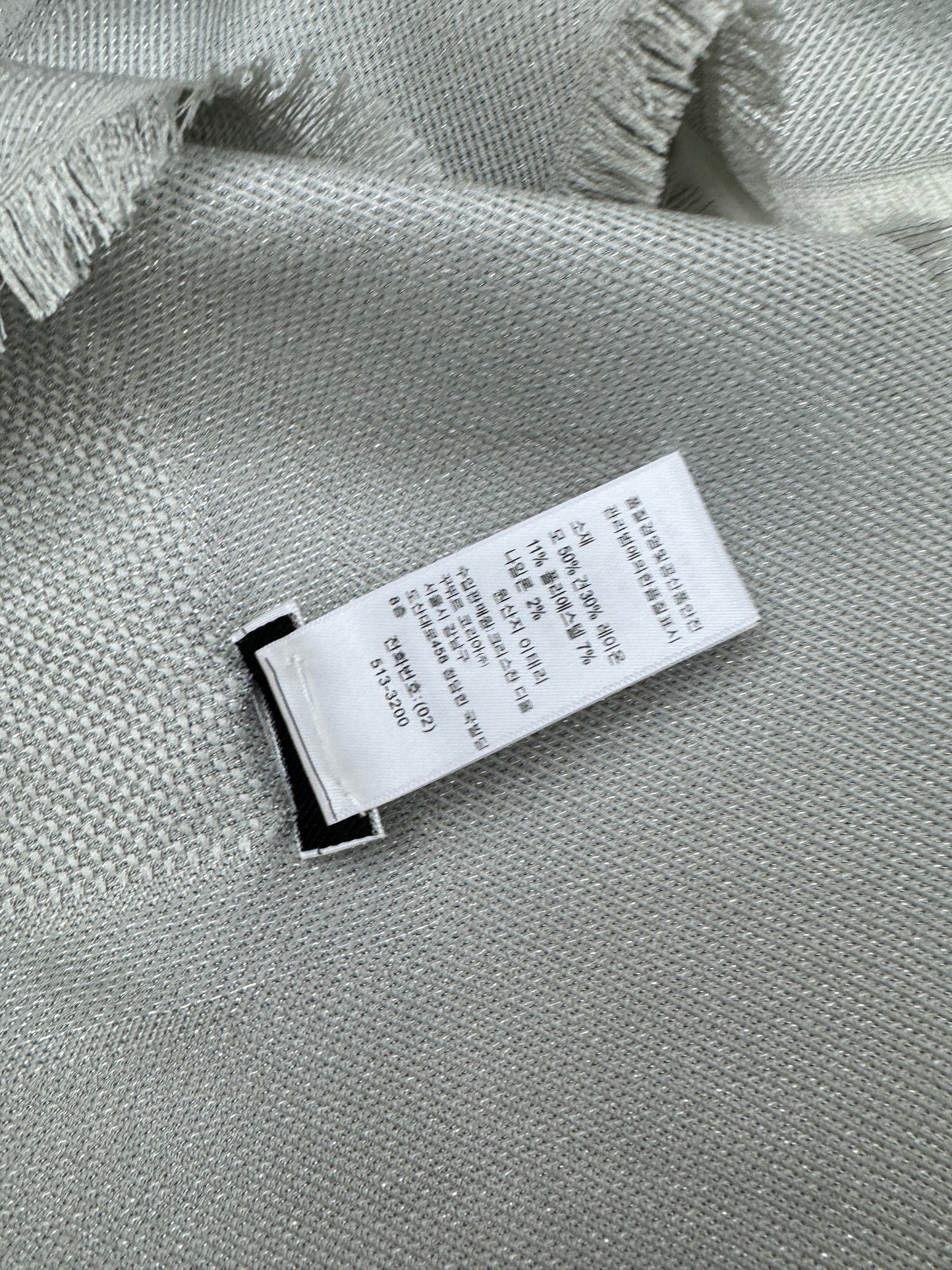 DIOR Cannage 140cm Scarf 銀色