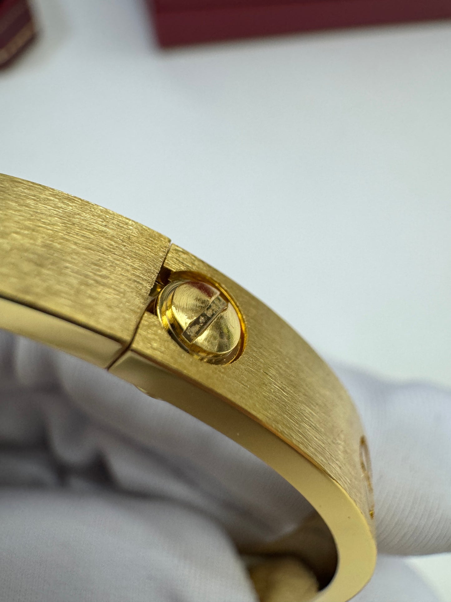 CARTIER Love Bracelet Brushed Gold Color