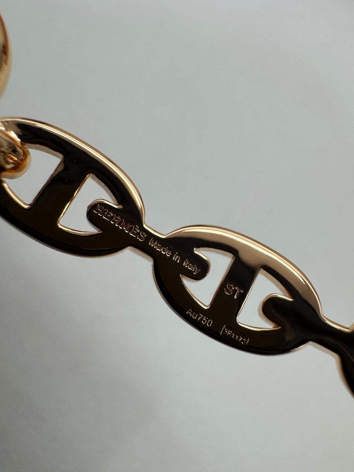 HERMES Chain d‘Ancre Enchainee PM Bracelet Rose Gold