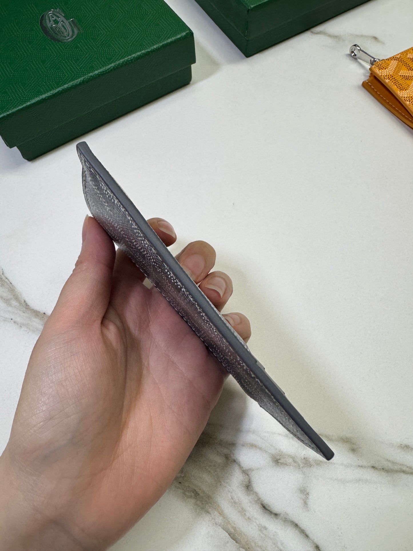 GOYARD Bourbon Zipped Cardholder 灰色