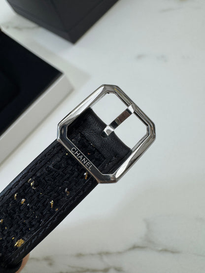 CHANEL Boyfriend Watch Tweed錶帶