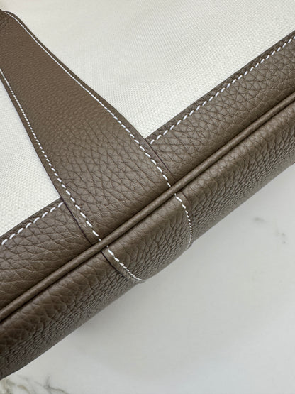 HERMES Garden Party 36 大象灰Negonda拼帆布
