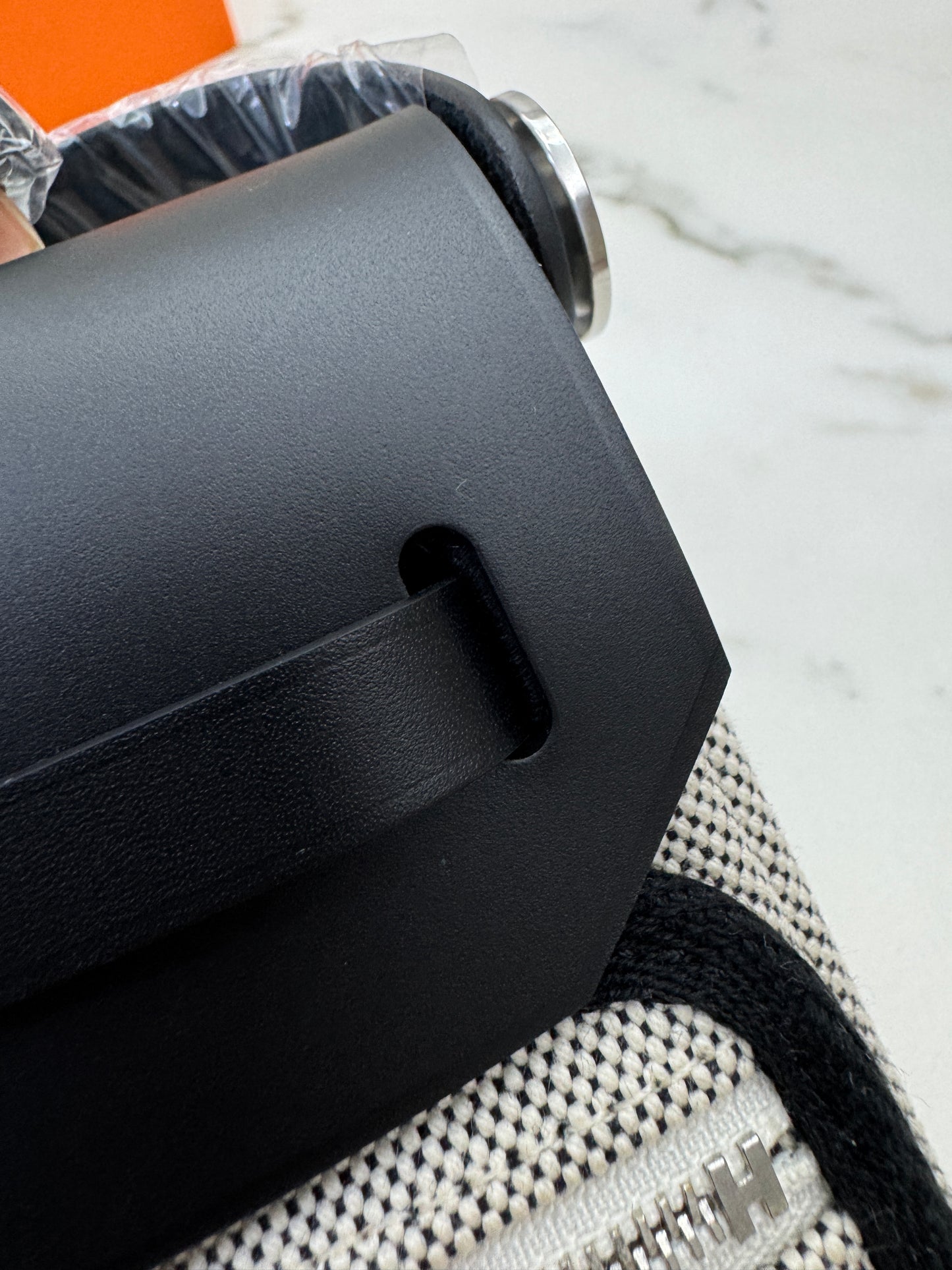 HERMES Mini Herbag 熊貓黑扣