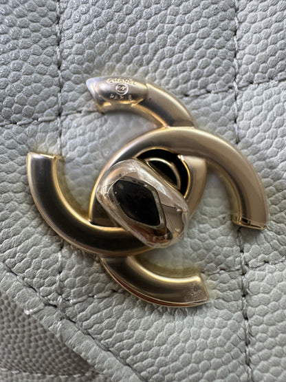 CHANEL 超Mini Coco Handle 24K 灰藍色