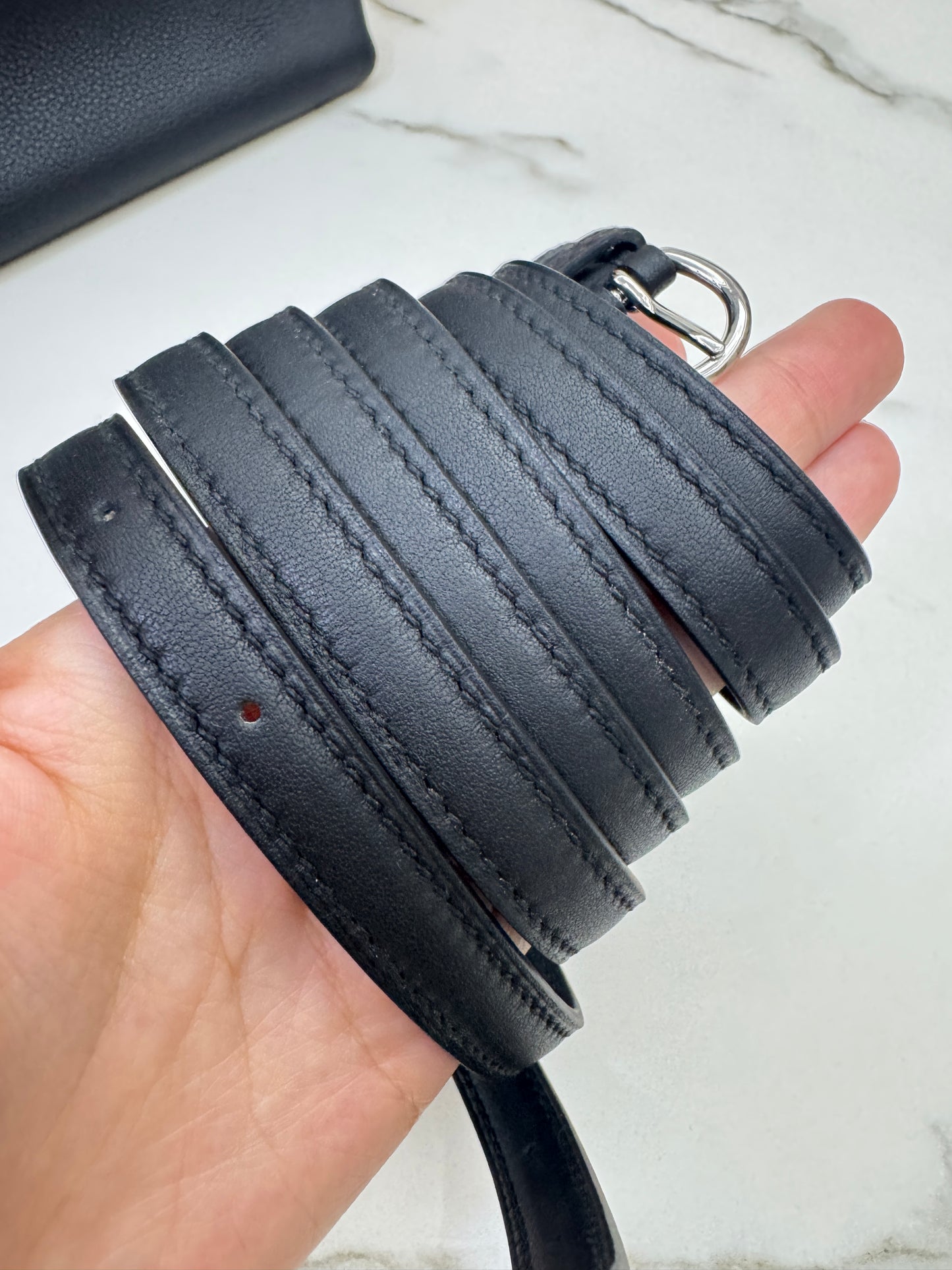 HERMES Mini 2424 黑銀