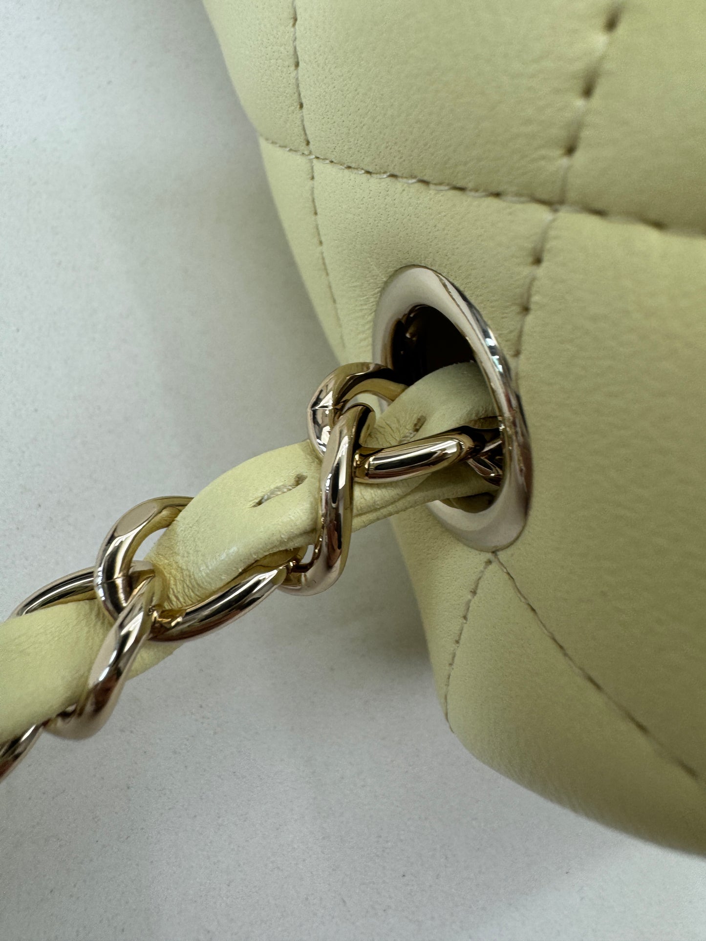 CHANEL Mini CF20 25S小雞黃 Lambskin