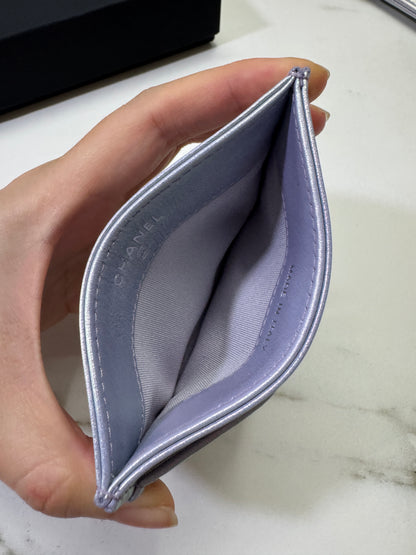 CHANEL 19卡包 22P人魚姬幻彩紫