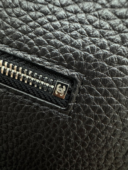 CHANEL Maxi Flap 大號38cm 黑銀