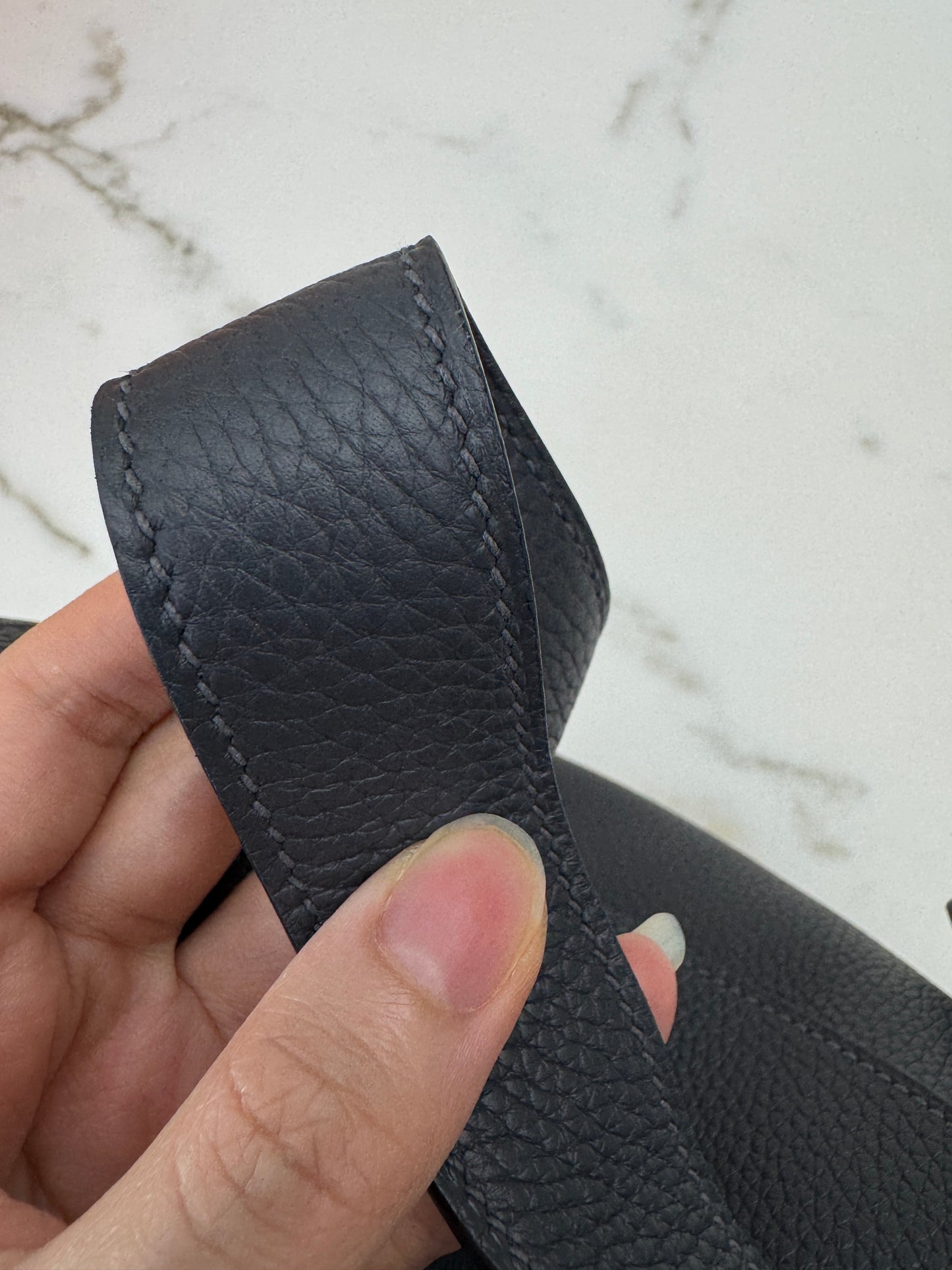 HERMES Lindy 26 石板灰銀扣 85 Ardoise TC PHW