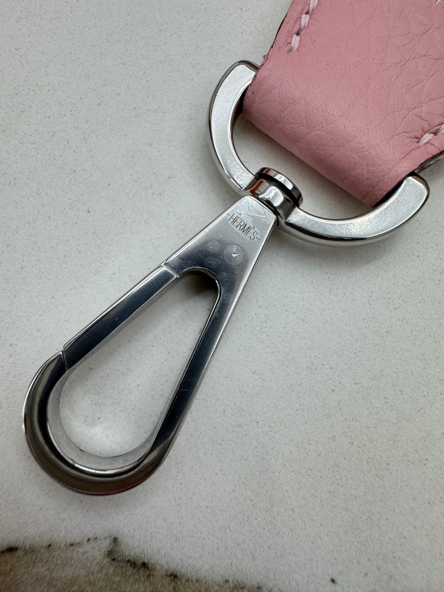 HERMES Evelyne 23 櫻花粉銀扣 3Q Rose Sakura PHW