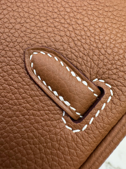 HERMES Birkin 25 金棕色金扣 Togo Gold GHW