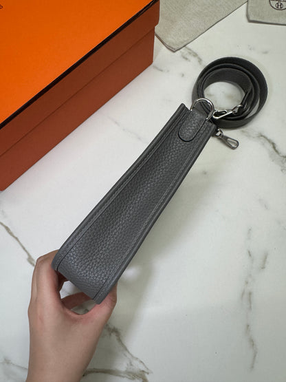 HERMES Mini Evelyn 積雨雲灰 0L Gris Meyer TC 銀扣PHW