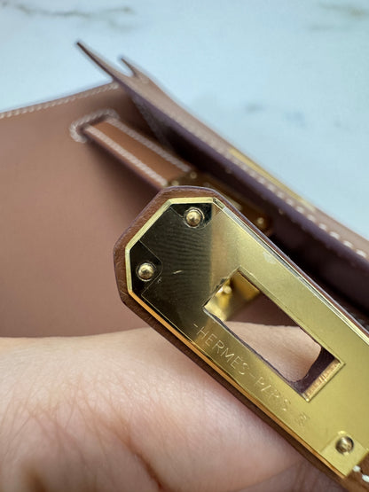 HERMES Kelly Danse 金棕色金扣 Swift Gold GHW