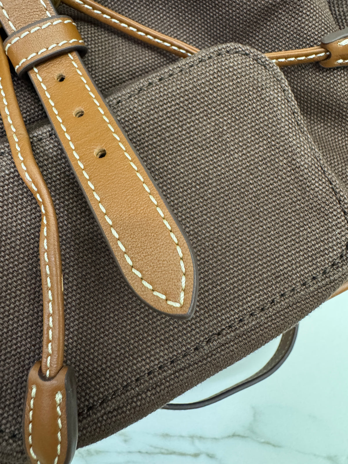 MIU MIU Backpack Canvas 深棕